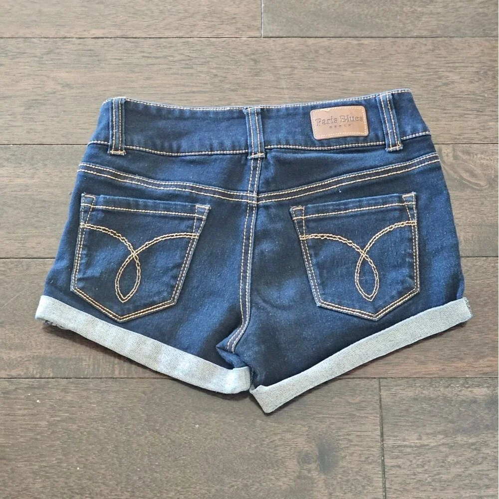 Y2K 90s Paris Blues Junior's Denim Shorts Size 5